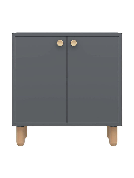 Sideboard Lina Wooden Anthracite 72x36x73cm