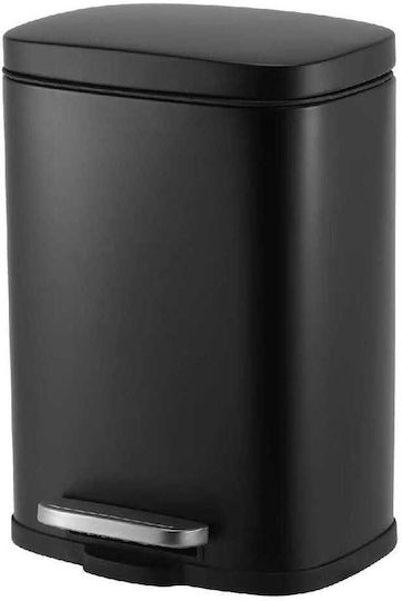 Temno Inox Банята кошче Софт Клоуз 12лт Черен Temno Inox Банята кошче Софт Клоуз 12лт Черен
