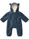 Little Dutch Teddy Baby Bodysuit for Going Out Long-Sleeved Stone Blue