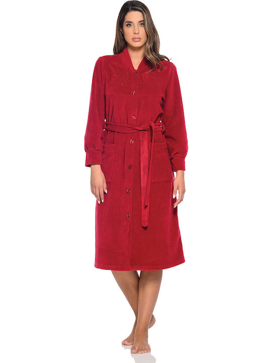Clio Lingerie Winter Damen Robe Bordeaux