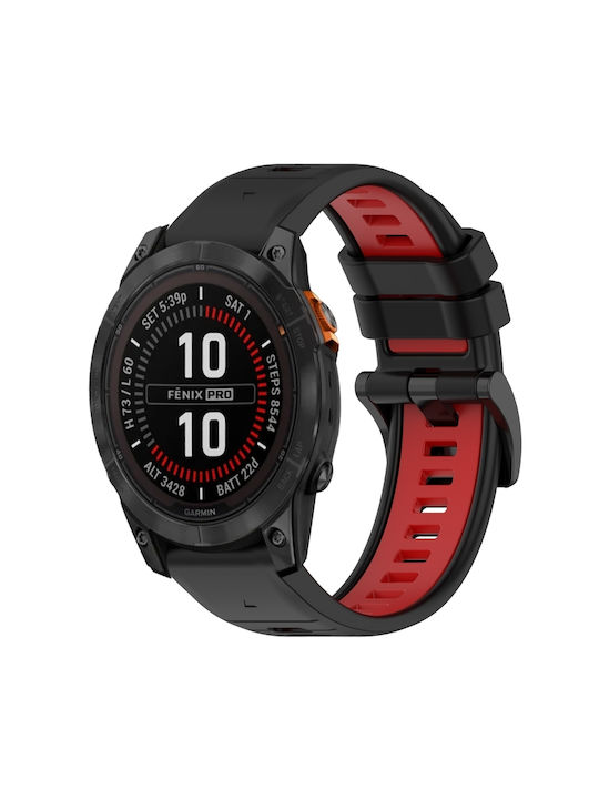 Каишка Силикон Черен (Fenix 5S/5S Plus/6S/6S Pro/7S/7S Pro/8 (43mm))