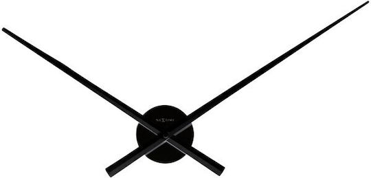 Nextime Αθόρυβο Ρολόι Τοίχου Μεταλλικό Μαύρο Ø85cm