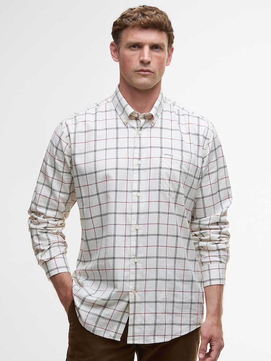 Deepfell Long-sleeved Cotton Shirt Off White