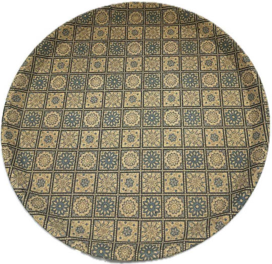 The Barstards Round Serving Tray Non-slip with Lid in Blue Color CTC153 1pcs