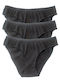 Βαμβακερά Γυναικεία Slip 3Pack Μαύρο
