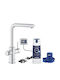 Grohe Kitchen Faucet Counter with Shower Blue