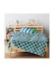 Kentia Κουβέρτα Fleece Matty Μπλε 220x160εκ.