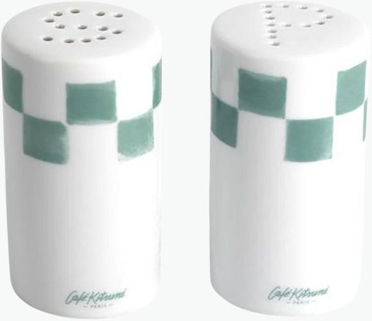 Maison Kitsune Cafe Kitsune Schachbrett Porzellan Salz Pfeffer