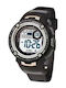 Digital Men's Watch 40mm Battery with Black Metal Bracelet