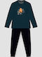 Minerva Men's Winter Pajamas Set Petrol Dark