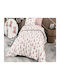 MayHome Bettdecke Für Krippe Baumwolle Rosa 120x160cm