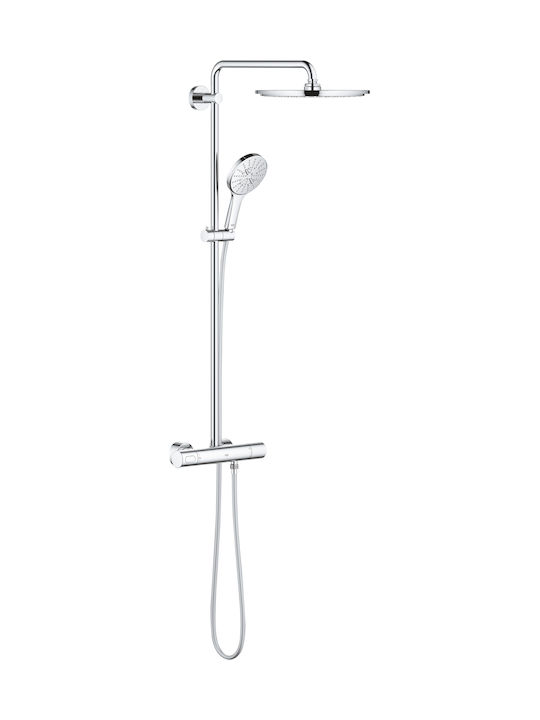 Grohe Duschsäule mit Armatur Silber