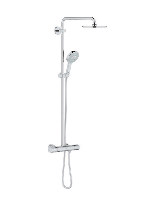 Grohe Στήλη Ντουζ με Μπαταρία Ασημί