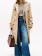 Femeie Beige Trenci