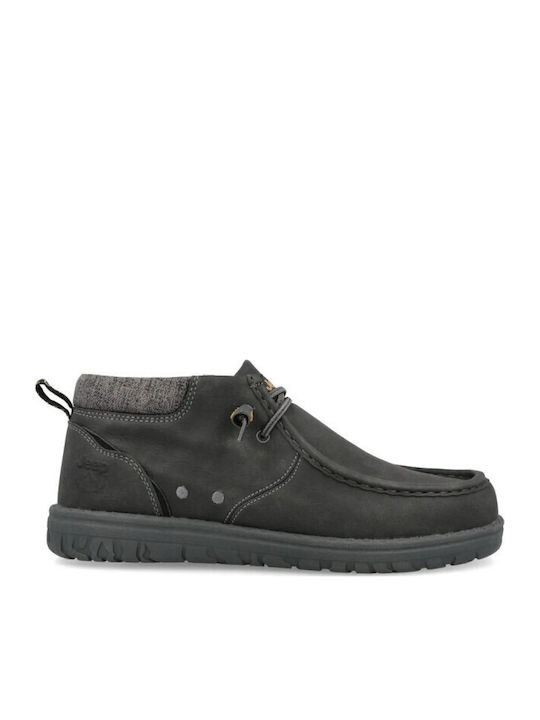Men's Leather Moccasins Gray