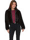 Women's Long Fur Black
