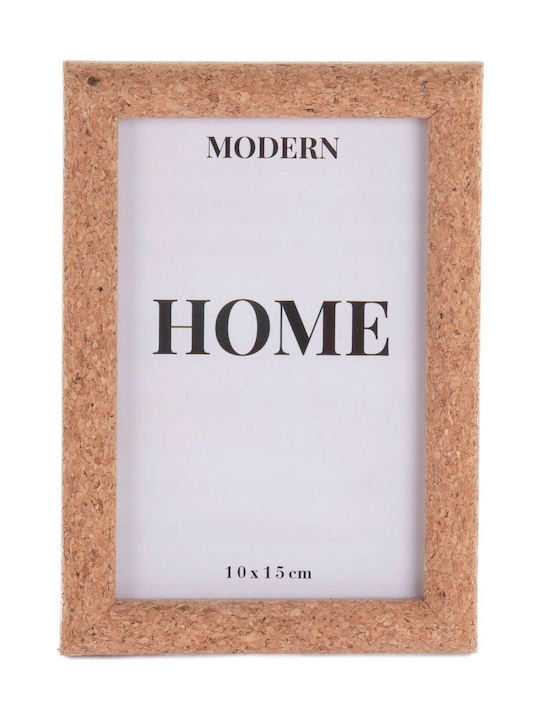 Home&Styling Collection Κορνίζα Πλαστική με Καφέ Πλαίσιο