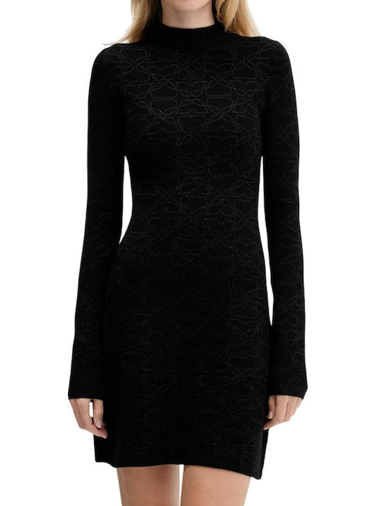 Sinepry Mini Evening Dress Black