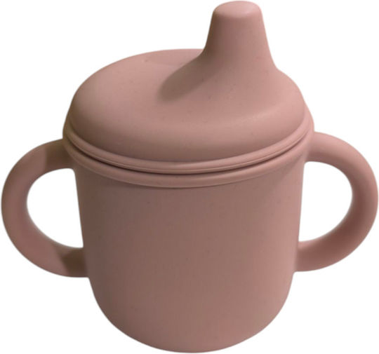 Nok Nok Παιδικό Ποτηράκι Sippy από Σιλικόνη Ροζ για 6m+