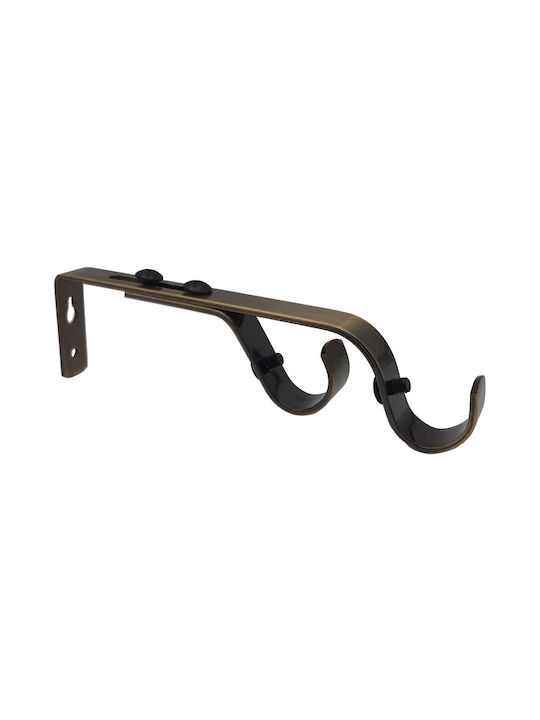 Central Home Baza șinei pentru perdele Perete din Metal Bronz 1buc