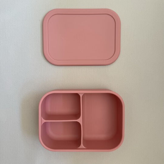 Nok Nok Bento Kids' Food Container made of Silicone 0.8lt Pink x x 6.5cm