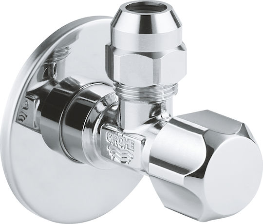 Grohe 22031000 Wasserhahn mit Verbinder 1/2'' X 3/8'' Ohne Markierung Silber