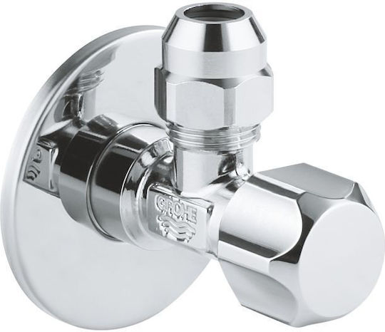 Grohe 22018000 Wasserhahn Ventil 1/2 x 3/8 Ohne Markierung Chrom