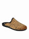 Adam's Damen Hausschuhe mit Pelz Braune