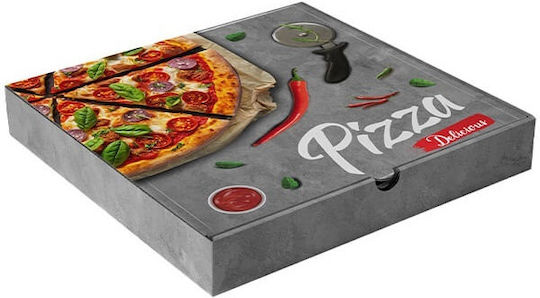 Disposable Pizza Box 28x28x4cm 100pcs Color Microwelle