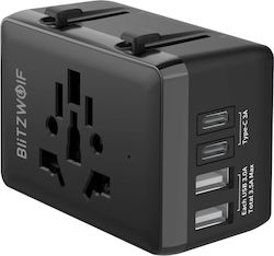 BlitzWolf BW-TA1 Αντάπτορας Πρίζας σε Ελλάδας