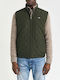 Sleeveless Jacket Puffer Waterproof and Windproof Khaki