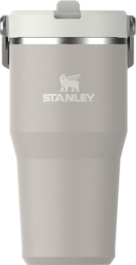 Stanley Iceflow Flip Straw Tumbler Glass Thermos Stainless Steel 600ml Flip Straw with Straw