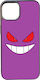 Hochwertige Handyhülle für iPhone 13 Pro Rückseitencover aus schwarzem Silikon Pokémon No2 Gengar