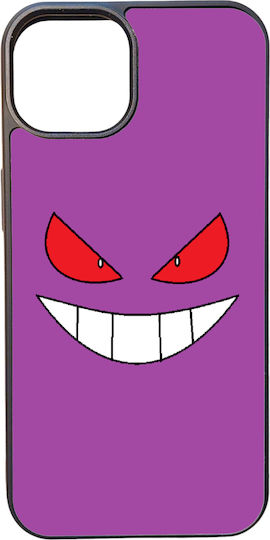 Hochwertige Handyhülle für iPhone 13 Pro Rückseitencover aus schwarzem Silikon Pokémon No2 Gengar