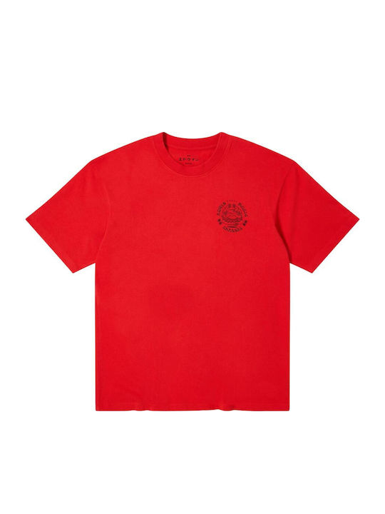 Edwin Music Channel T-shirt Fiery Red
