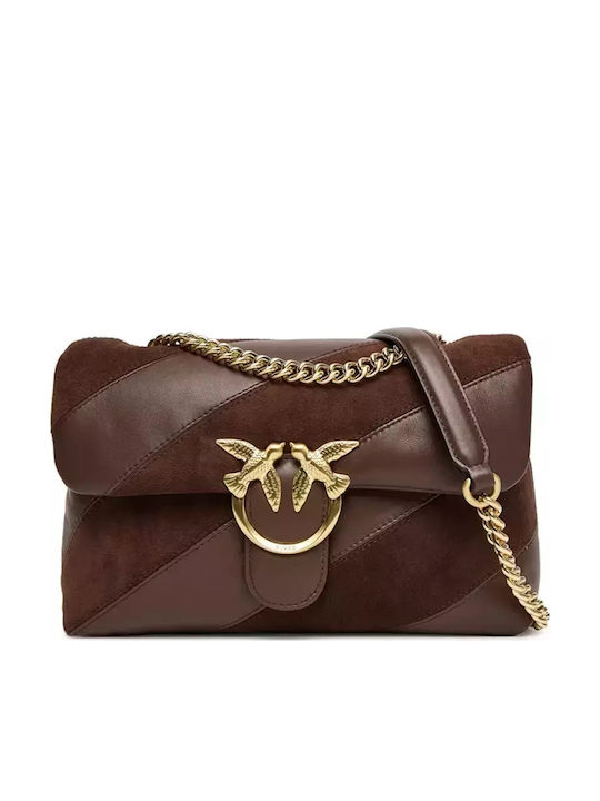 Pinko Love Puff Classic CL Women's Bag Shoulder Marrone Castano