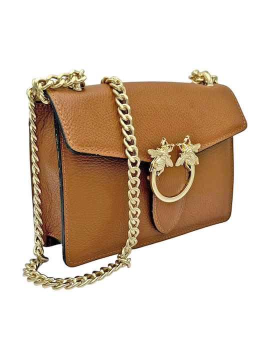 Leather Women's Bag Shoulder Tabac Brown