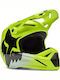 Fox V1 Shield Fluo Yellow Cască Moto Motocross ECE 22.06 / DOT