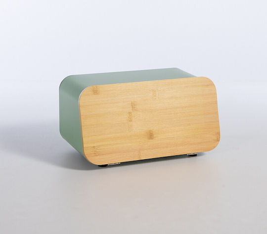 Nef-Nef Homeware Καλάθι Ψωμιού με Καπάκι Μεταλλικό Πράσινο 34.5x19x17cm Nef-Nef Homeware Καλάθι Ψωμιού με Καπάκι Μεταλλικό Πράσινο 34.5x19x17cm