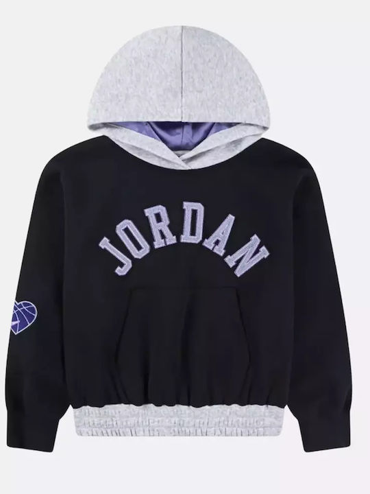 Jordan Παιδικό Φούτερ με Κουκούλα και Τσέπες Bl...