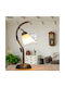 Loella Metal Vintage Table Lamp for Socket E14 with Brown Shade and Base