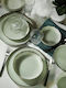 Kutahya Porselen Green Porcelain Dinnerware Set 54pcs