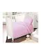 MayHome Bettdecke Für Krippe Baumwolle Rosa 120x160cm