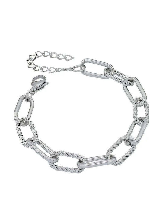 Charmy Chain Hand Spiral made of Stainless Steel Wide Thickness 9mm and Length 18cm