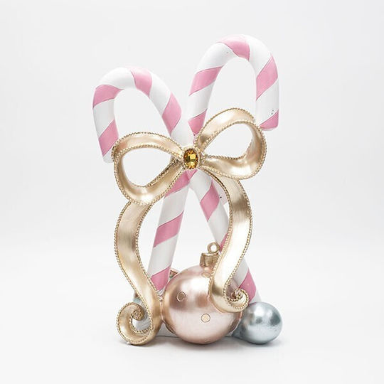 Eurolamp Christmas Plastic Figure Candy Pink Height 30.2cm