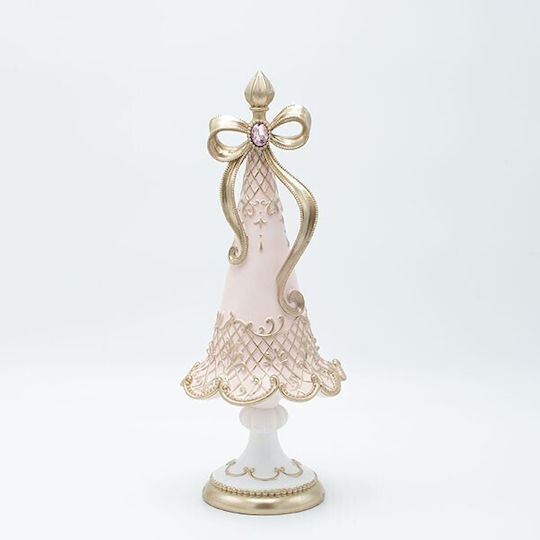 Christmas Decorative Plastic Tree 35.5cm Adorned Pink