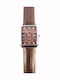 Madison Herrenuhr 22mm Batterie mit Braun Lederarmband