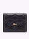 Money Pieces Small Leather Women's Wallet Black