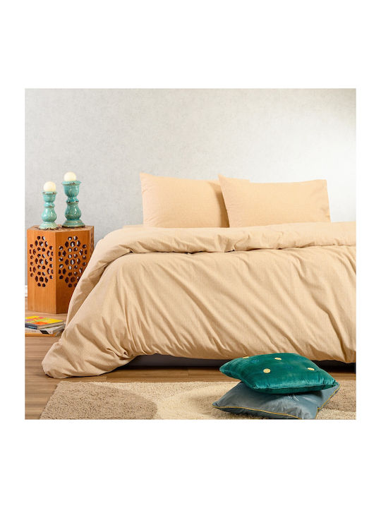Melinen Sheet Set with 2 Pillowcases Super-Doub...