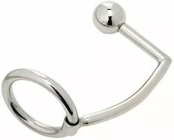 Penis Ring Chromed Anal Ball Sineros 981571 10-349 Intruder Flexible Steel Cock Ring Anal Ball 11 Cm Silver